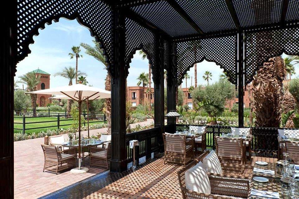 Отель Selman Marrakech El Makina Ресторан фото